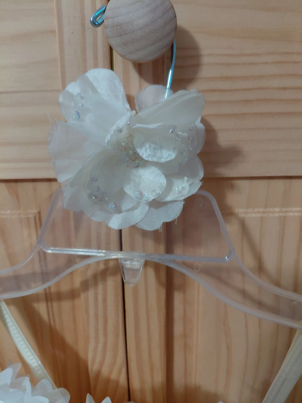 Ivory Floral Tulle Dance Costume for Kids
